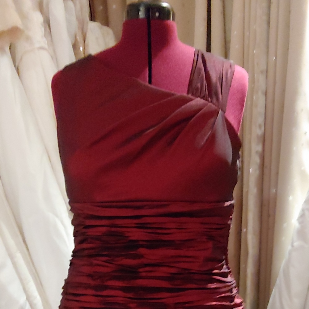 A Beautiful,Shimmering Maroon/Red Dress